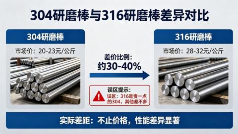 304研磨棒和316研磨棒，差的不只是价格